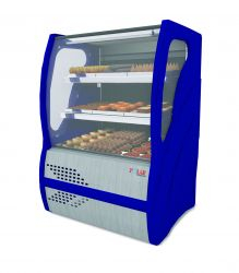 VITRINE E ESTUFA VIDRO CURVO 1,25M COM PORTA DE CORRER