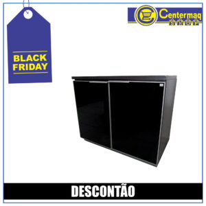 BALCÃO DUAS PORTAS DE VIDRO